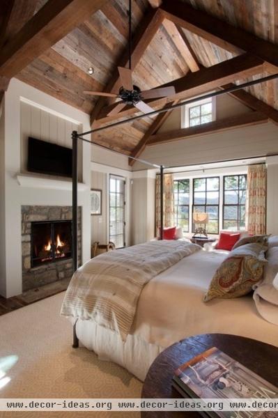 rustic bedroom by Morgan-Keefe Builders, Inc.