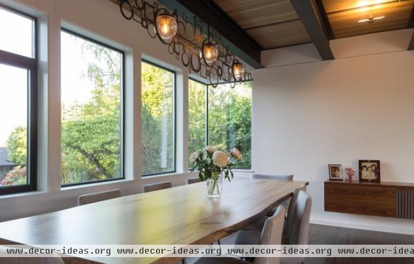 contemporary dining room by Coop 15 Architecture