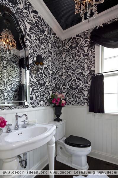 traditional powder room by Martha O'Hara Interiors