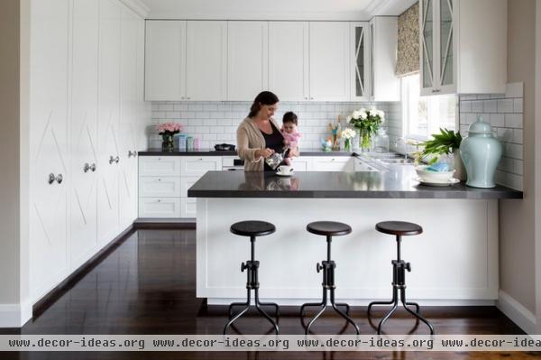 transitional kitchen by Horton & Co. Designers