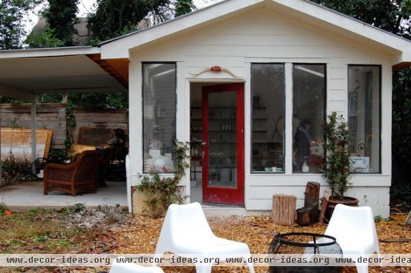 eclectic garage and shed by Corynne Pless