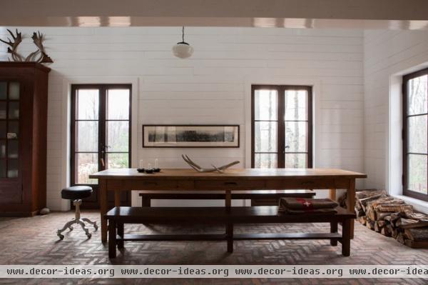 rustic dining room by Jean Longpré