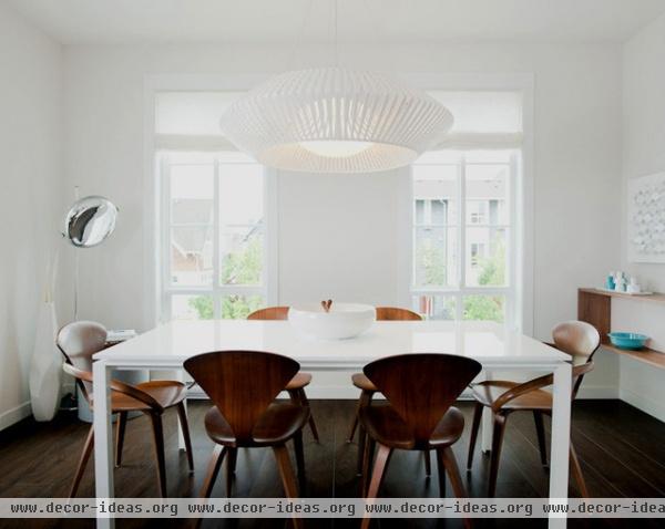 modern dining room by Portico Design Group