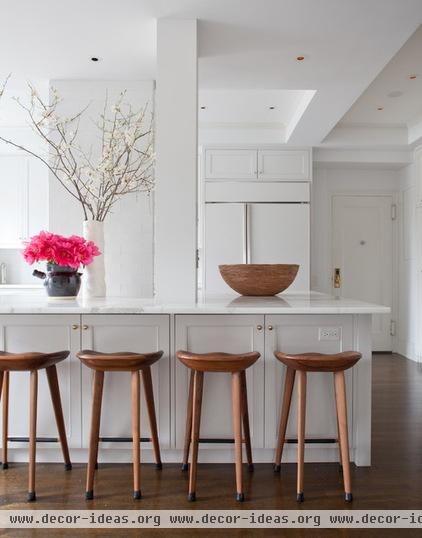 transitional kitchen by Wettling Architects