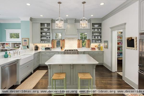 transitional kitchen by Colordrunk Designs