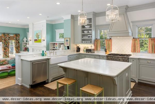 transitional kitchen by Colordrunk Designs