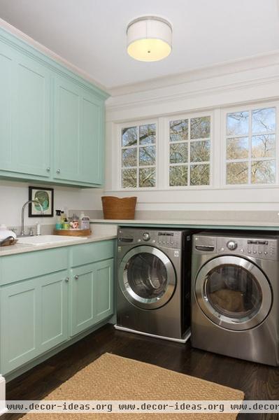 traditional laundry room by Colordrunk Designs