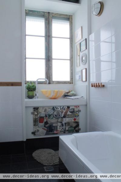 eclectic bathroom by Esther Hershcovich