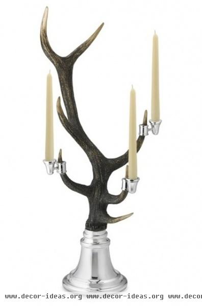 rustic candles and candle holders by Williams-Sonoma