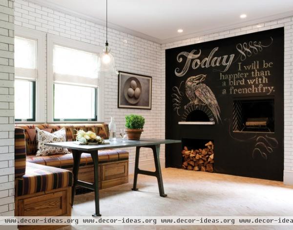 rustic dining room by Crown Point Cabinetry