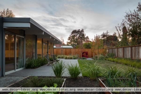 midcentury landscape by building Lab, inc.