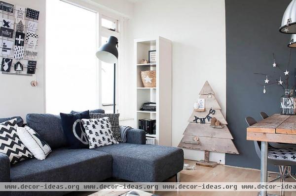 My Houzz: Black and White Make a Dutch Apartment All Right