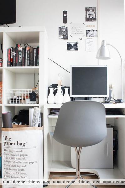 eclectic home office by Louise de Miranda