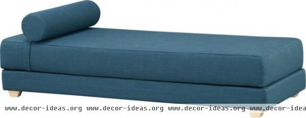 modern day beds and chaises by CB2