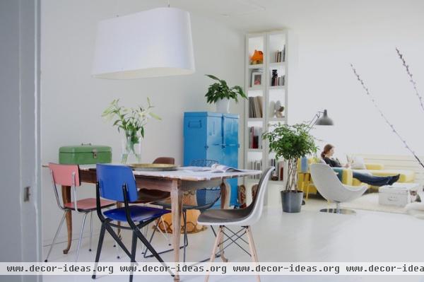 eclectic dining room by Holly Marder