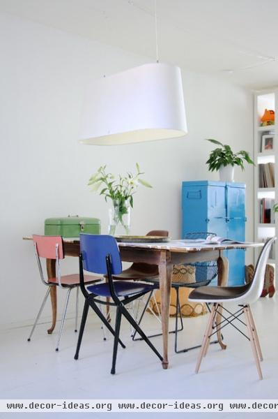 eclectic dining room by Holly Marder