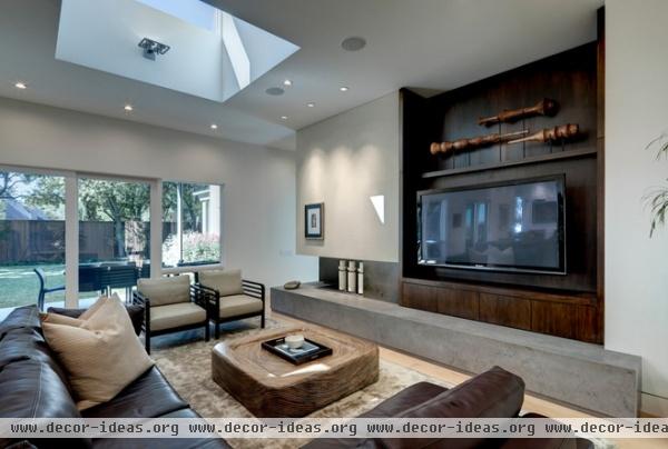 contemporary living room by Domiteaux + Baggett Architects, PLLC