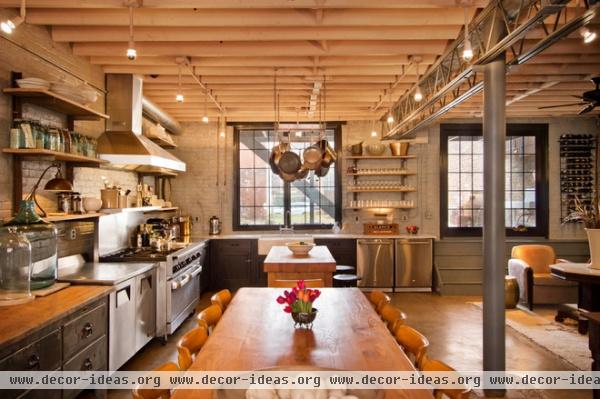 industrial kitchen by Bennett Frank McCarthy Architects, Inc.