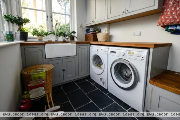 transitional laundry room Adamo Family