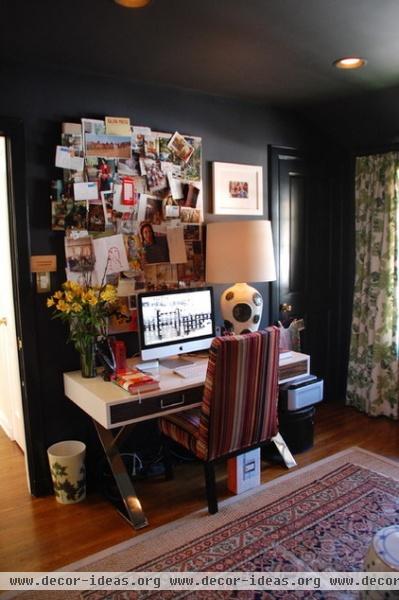 eclectic home office by Lisa Borgnes Giramonti