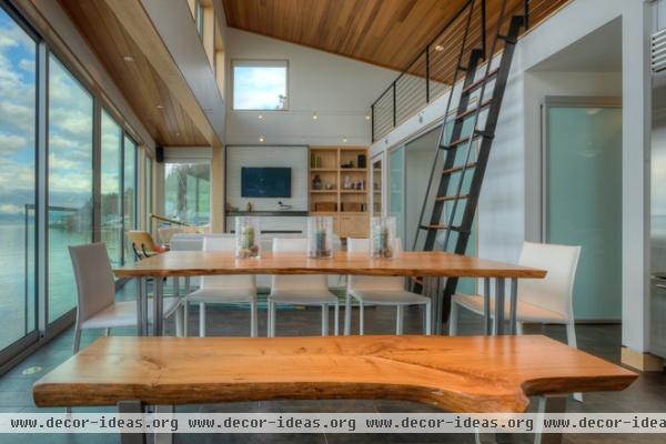 contemporary dining room by Dan Nelson, Designs Northwest Architects