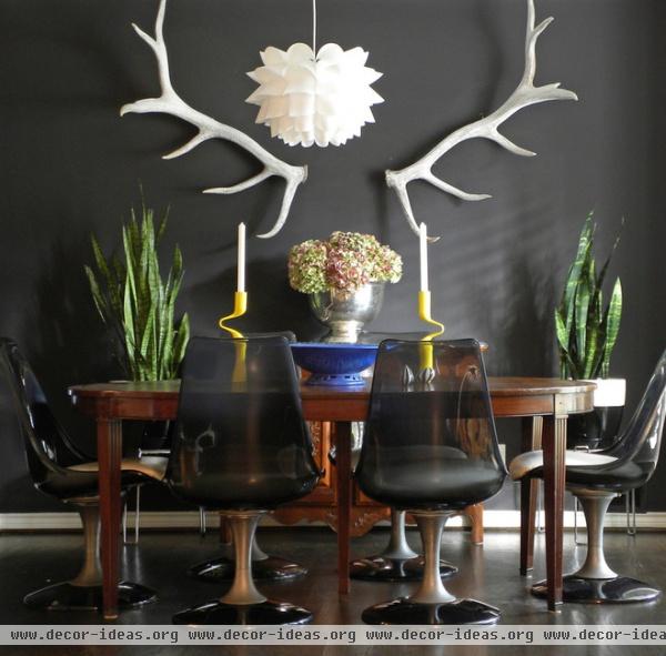 eclectic dining room by Sarah Greenman