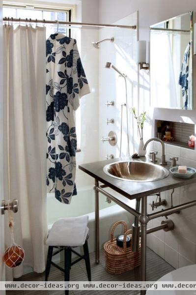 eclectic bathroom by moment design + productions, llc