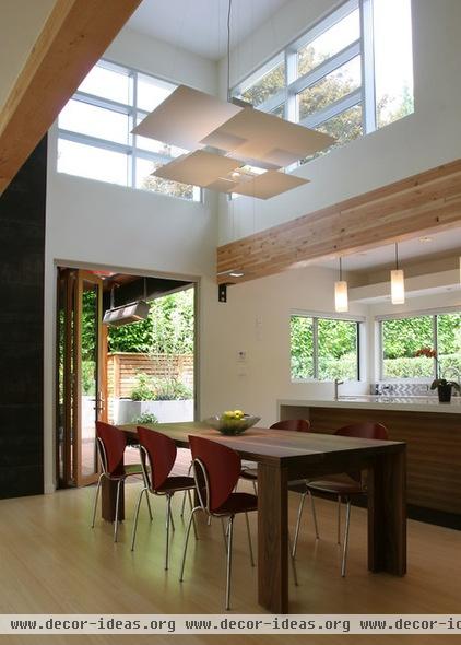 modern dining room by Portal Design Inc