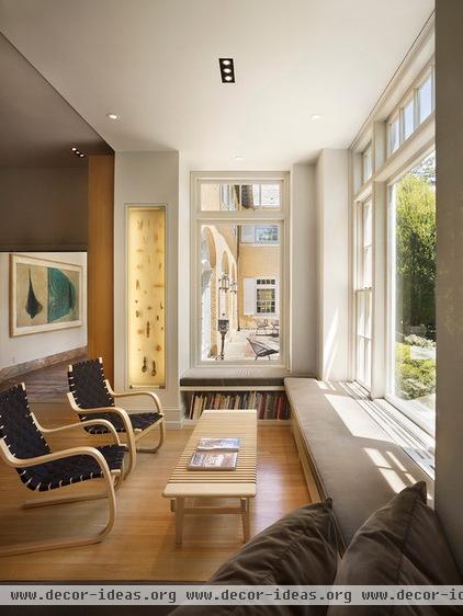 modern family room by Aleck Wilson Architects