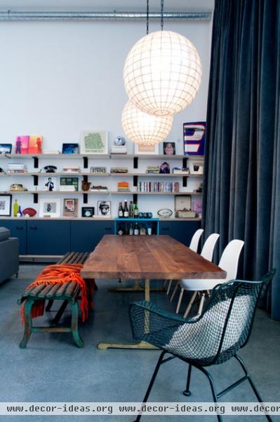 eclectic dining room by Daleet Spector Design