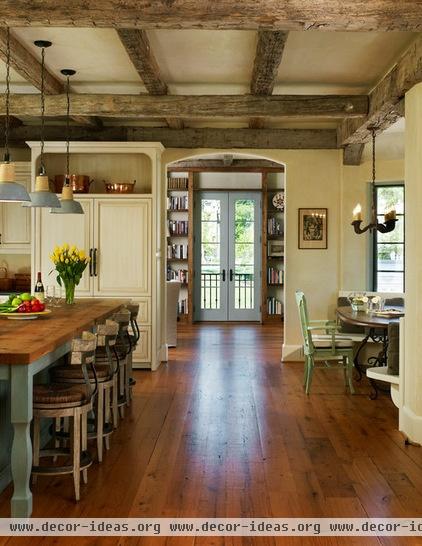 rustic kitchen by Barnes Vanze Architects, Inc