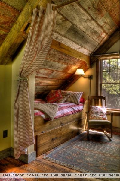 rustic bedroom by Lands End Development - Designers & Builders