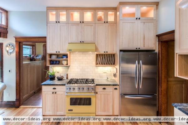 transitional kitchen by HighCraft Builders