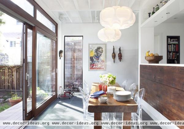 modern dining room by Feldman Architecture, Inc.