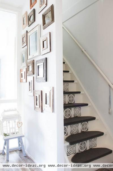 eclectic staircase by Louise de Miranda