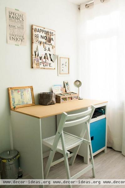 eclectic home office by Louise de Miranda