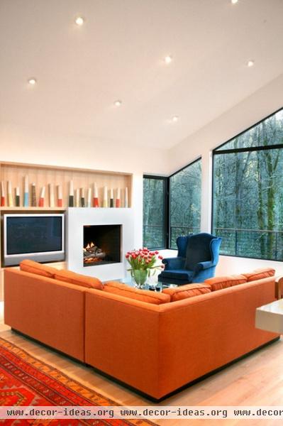 contemporary living room by Giulietti Schouten Architects