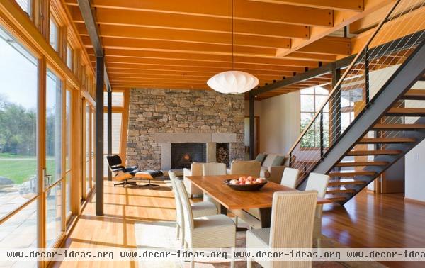 modern dining room by Estes/Twombly Architects, Inc.