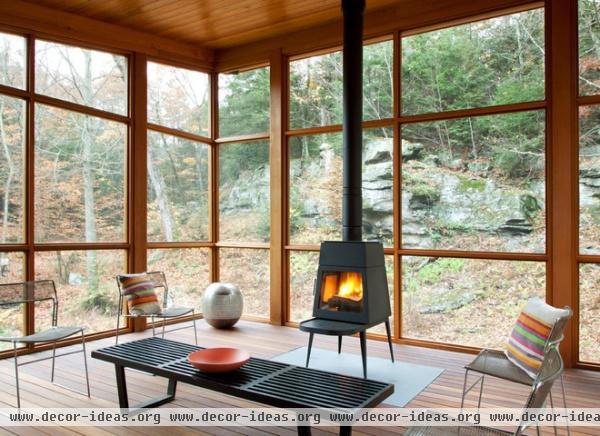 contemporary porch by Hall Smith Office_Architecture