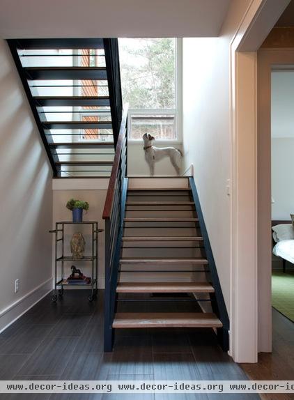 contemporary staircase by Hall Smith Office_Architecture