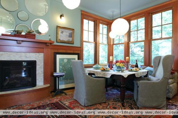 transitional dining room by Shannon Malone