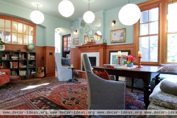 transitional dining room by Shannon Malone