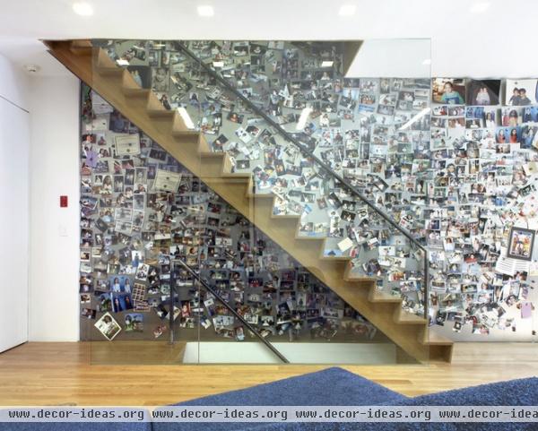 eclectic staircase by SLADE ARCHITECTURE