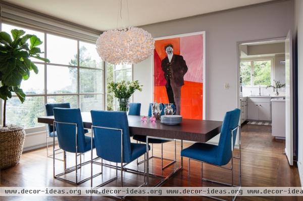 contemporary dining room by Cheryl Burke Interior Design