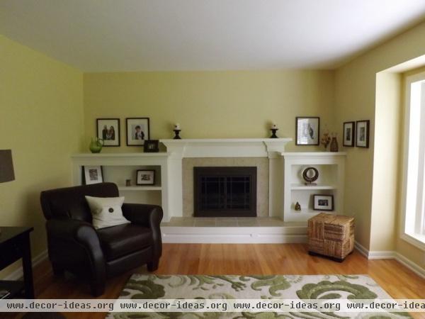 traditional living room by Fireplace Kitchen n Bath