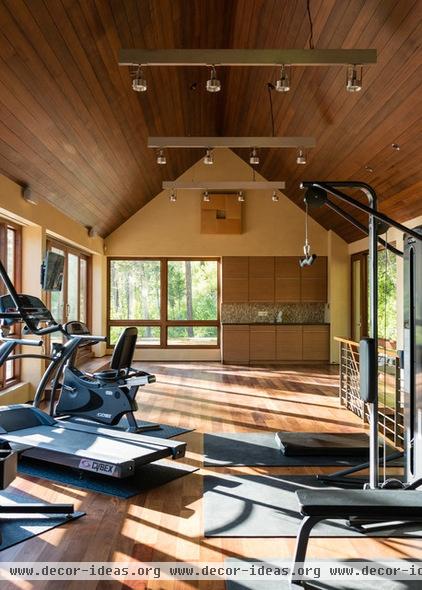 contemporary home gym by Envi Interior Design Studio