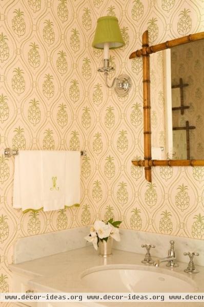 eclectic powder room by Elizabeth Dinkel