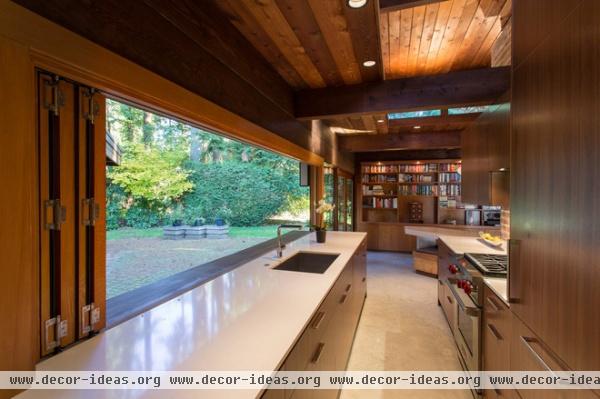 midcentury kitchen by Synthesis Design Inc.