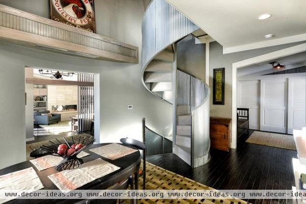 industrial staircase by Monticello Homes & Development