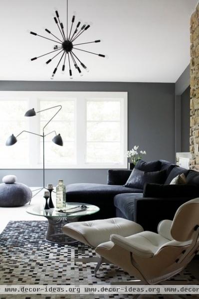 contemporary family room by Heather Garrett Design